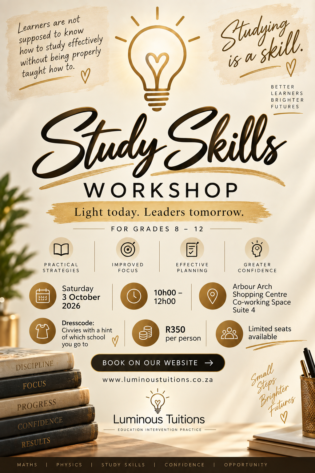 Study Skills Workshop poster