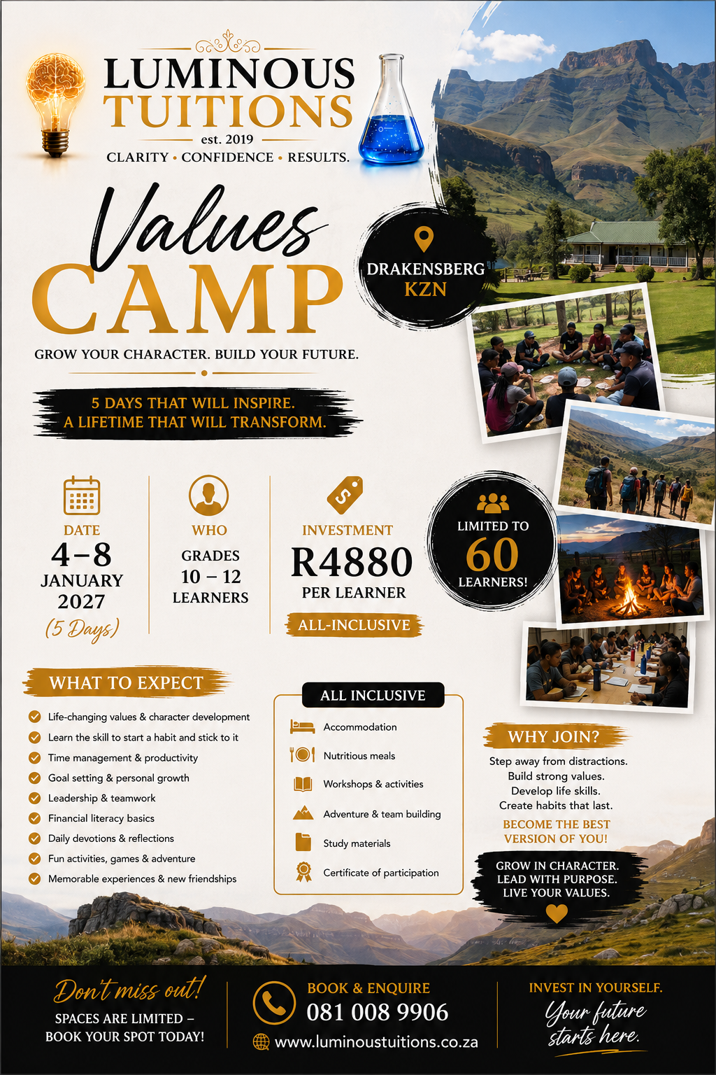 Values Camp poster